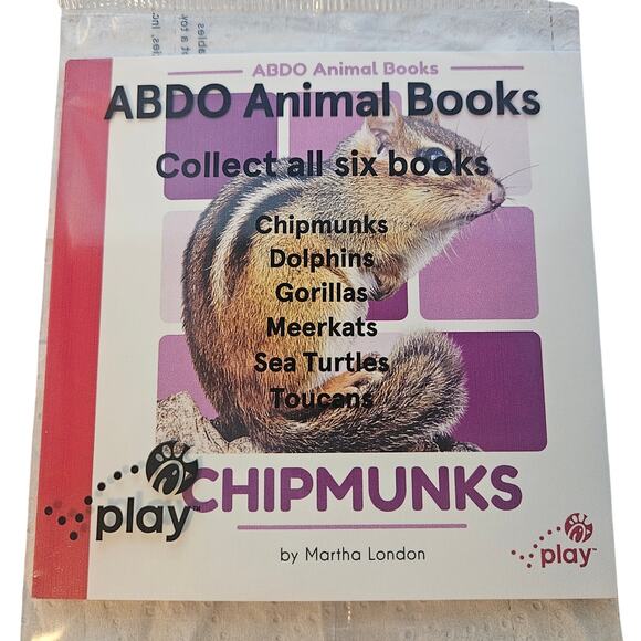 2025 Chick Fil A ABDO Animal Books Chipmunks  New in Package - Picture 1 of 2